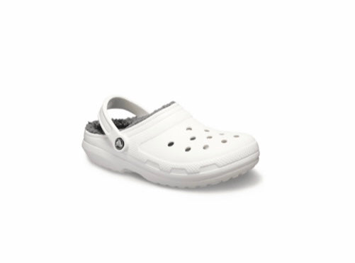 Crocs Classic Lined Clog White/Grey – Lil Stompers IE