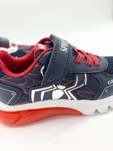 Load image into Gallery viewer, Geox Ciberdron Spider-Man Lights Trainer Navy/Red/Silver J65LBC014CEC0735
