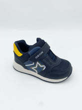 Load image into Gallery viewer, Geox Rishon Trainer Navy/Yellow
