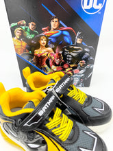 Load image into Gallery viewer, Geox Ciberdron Batman Lights Trainer Black/Yellow J56LBC0BC14C0054
