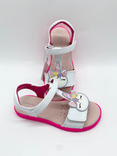 Load image into Gallery viewer, Geox Joyfoot Sandal Wite/Fluo Fuchsia
