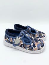 Load image into Gallery viewer, Startrite Wriggles Canvas T-Bar Navy Camo
