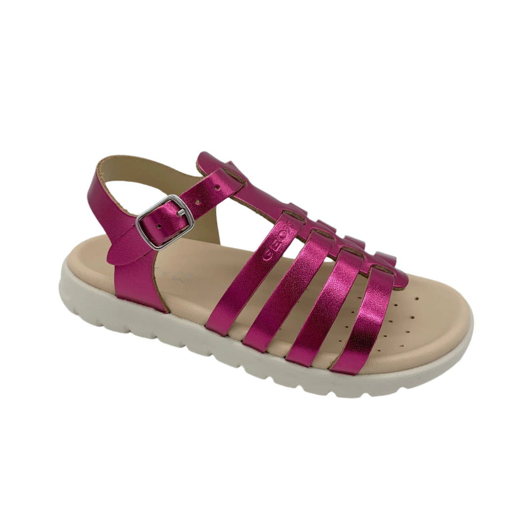 Geox Soleima Metallic Sandal Fuchsia