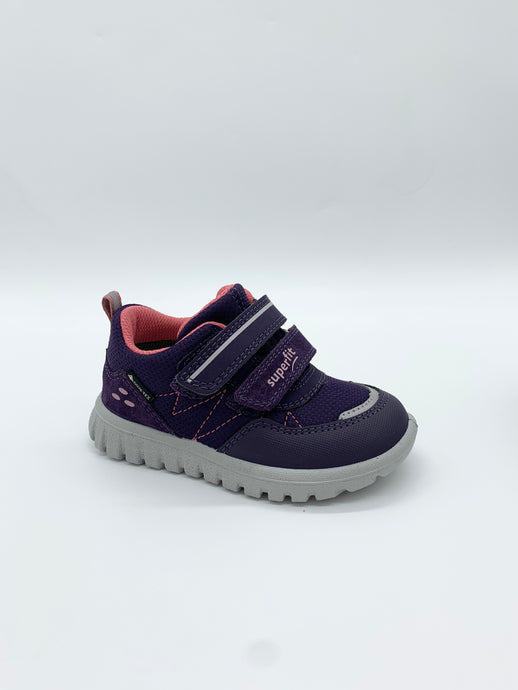 Superfit Gore-Tex Lila/Rosa purple double Velcro girl Dublin shoe 