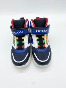 Geox Ciberon Lights Mario Hi-Top Navy/Royal