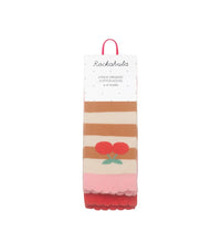 Load image into Gallery viewer, Rockahula Stripy Cherry 2 Pack Socks
