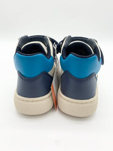 Geox Theleven Hi-Top Ivory/Lt Blue J56LDB