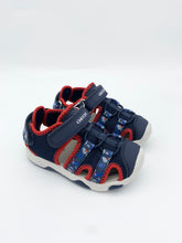 Load image into Gallery viewer, Geox Multy Sandal Navy/Red
