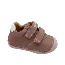 Load image into Gallery viewer, Brown children's shoe with a strap on a white background
