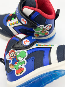 Geox Ciberon Lights Mario Hi-Top Navy/Royal