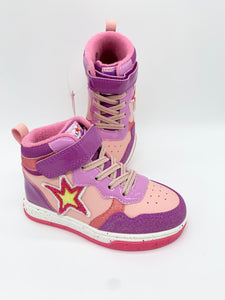 Agatha Ruiz De La Prada Star Hi-Top in Pink Rosa 251960-A032 or Blanco White 251960-B050