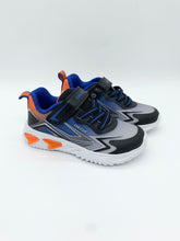 Load image into Gallery viewer, Geox Assister Lights Trainer Black/Orange J66DZB 02A9J C0038
