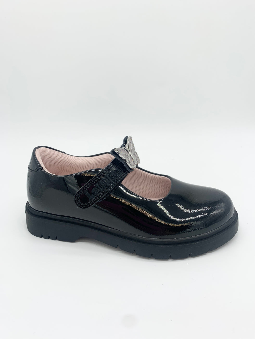 Lelli Kelly Delilah 3 Butterfly Black Patent LKSO8936CVR-NE03-CVR