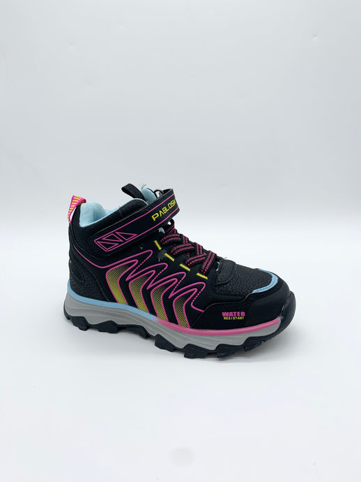 Pablosky Waterproof Black/Fuxia trainer shoe girl Dublin 