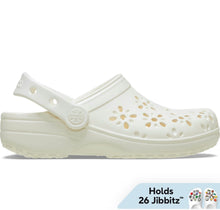Load image into Gallery viewer, Crocs Classic Floral Cut-Out Clog Chalk White
