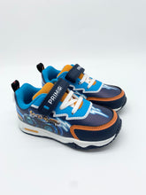 Load image into Gallery viewer, Primigi Hot Wheels Light Up Trainer Navy/Orange 2472011
