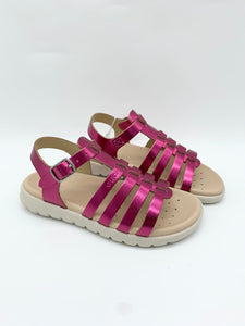 Geox Soleima Metallic Sandal Fuchsia