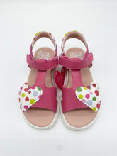 Load image into Gallery viewer, Agatha Ruiz De La Prada Leather Heart Sandal Fucsia 262961-A146
