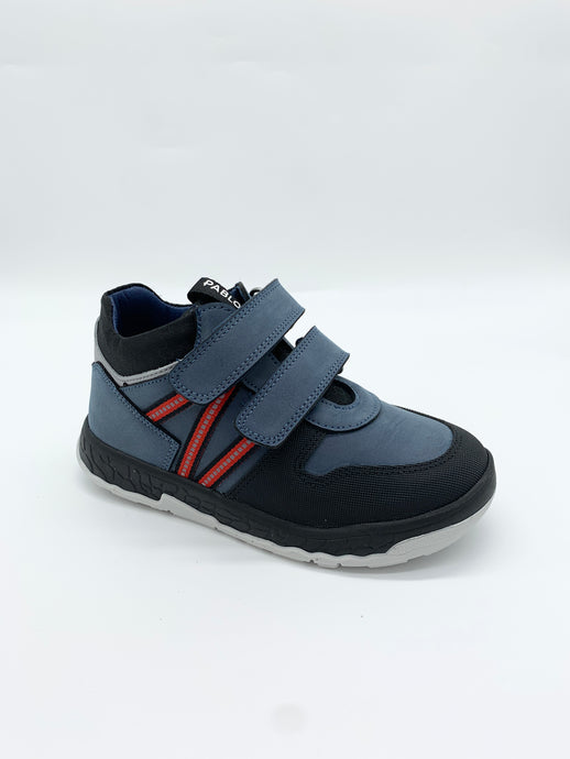 Pablosky Ankle Boot blue navy Jeans Velcro boy Dublin 