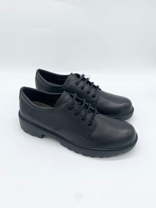 Geox Casey Lace Up Black Leather