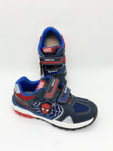 Load image into Gallery viewer, Geox Tuno Spiderman Trainer Navy/Red
