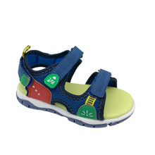Load image into Gallery viewer, Colorful children's sandal with a white background

