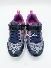 Load image into Gallery viewer, Geox Assister Lights Trainer Navy/Purple J56E9B 0ASKN C4269
