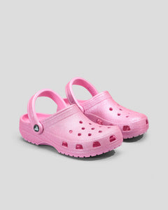 Crocs Classic Pink Glitter Clog