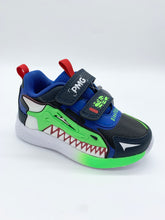 Load image into Gallery viewer, Primigi Infinity Light Dinosaur Trainer Navy/Royal 8982000
