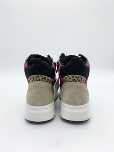 Primigi Birka Ankle Boot Taupe/Animal Print/Pink.