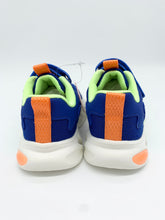 Load image into Gallery viewer, Garvalin Light Up Trainer Azul Blue/Orange 251808-B008
