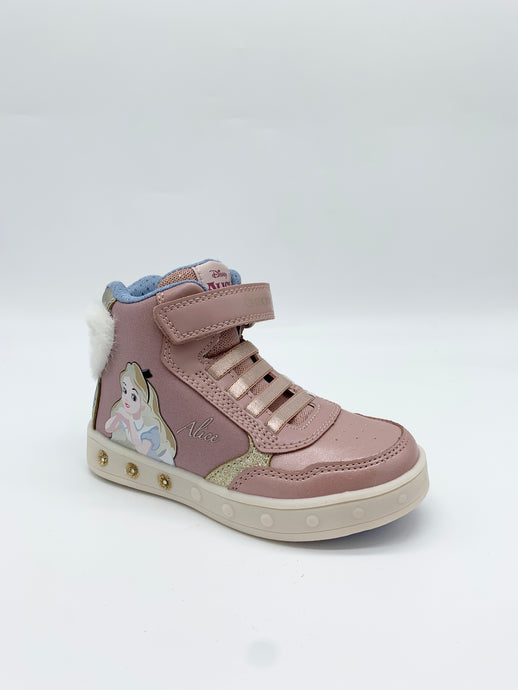 Geox Alice Lights Hi Top white pink girl Ireland 