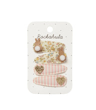 Load image into Gallery viewer, Rockahula Petal Bunny Fabric Clip Set (4)
