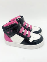Load image into Gallery viewer, Geox Eclyper White/Black Hi-Top B465MA0BCKCC0404
