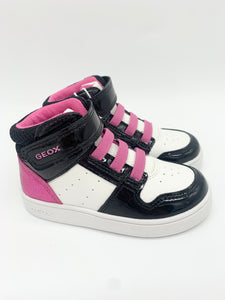 Geox Eclyper White/Black Hi-Top B465MA0BCKCC0404