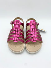 Load image into Gallery viewer, Geox Soleima Metallic Sandal Fuchsia
