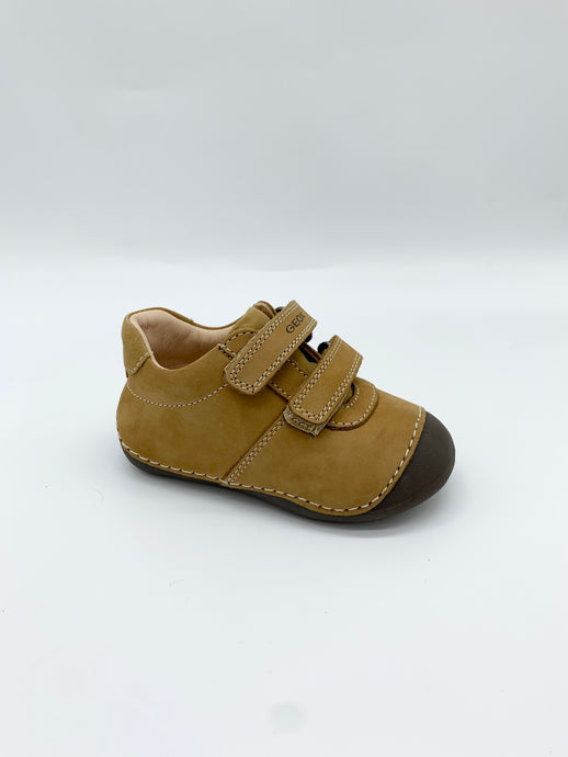 Geox cruiser/pre-walker/1st shoe Caramel brown Velcro boy Dublin 