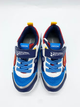 Load image into Gallery viewer, Geox Ciberdron Super-Man Lights Trainer Blue/Red J65LBB01454C4320

