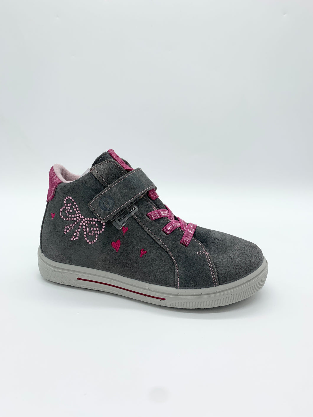 Ricosta Mala Tex Ankle Boot Carbon/Pop Pink.