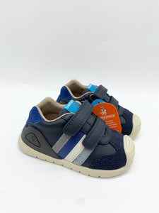 Biomecanics Casual Stripe Shoe White/Grey or Ocean Navy/Royal