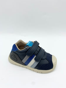 Biomecanics Casual Stripe Shoe White/Grey or Ocean Navy/Royal