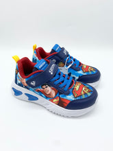 Load image into Gallery viewer, Geox Assister Lights Superman Trainer Navy/Lt Blue J65DZA 02ABC C0693

