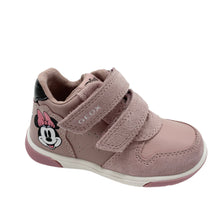 Load image into Gallery viewer, Pink children&#39;s shoe with a character design on a white background
