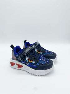 Geox Assister Lights Trainer Navy/Royal/Red.