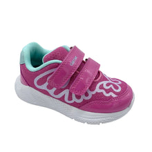 Load image into Gallery viewer, Pink children's shoe with white sole on a light gray background
