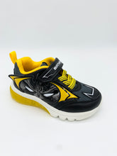 Load image into Gallery viewer, Geox Ciberdron Batman Lights Trainer Black/Yellow J56LBC0BC14C0054
