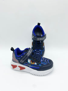 Geox Assister Lights Trainer Navy/Royal/Red.