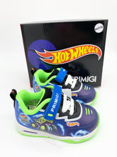 Load image into Gallery viewer, Primigi Hot Wheels Junior Lights Trainer Royal/Green 8990000
