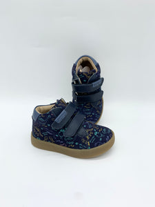 Garvalin Navy Dinosaur Ankle Boot