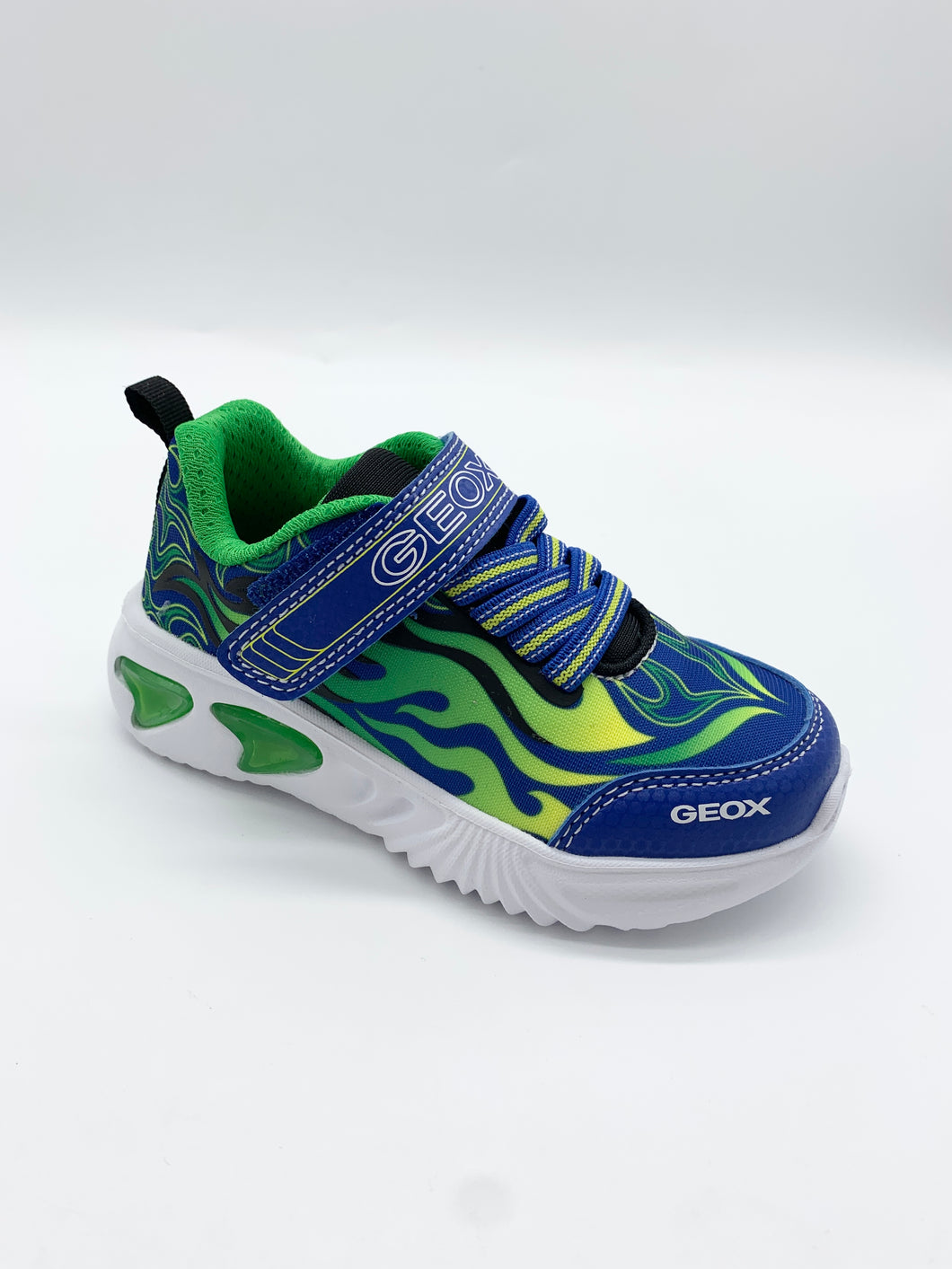 Geox Assister Lights Trainer Royal/Green J56DZB014CEC4165